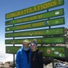 Dr Maroon and daughter Bella at Mt Kilimanjaro Summit Feb 26, 22014
