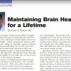 Maintaining Brain Health Dr Maroon 55 plus Winter 2017 Small